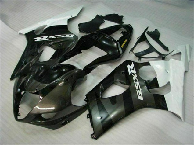 03-04 White Black Suzuki GSXR 1000 Motorcycle Fairing 03-04 White Black Suzuki GSXR 1000 Motorcycle Fairing