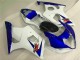 03-04 White Blue Suzuki GSXR 1000 Motorcycle Fairings 03-04 White Blue Suzuki GSXR 1000 Motorcycle Fairings