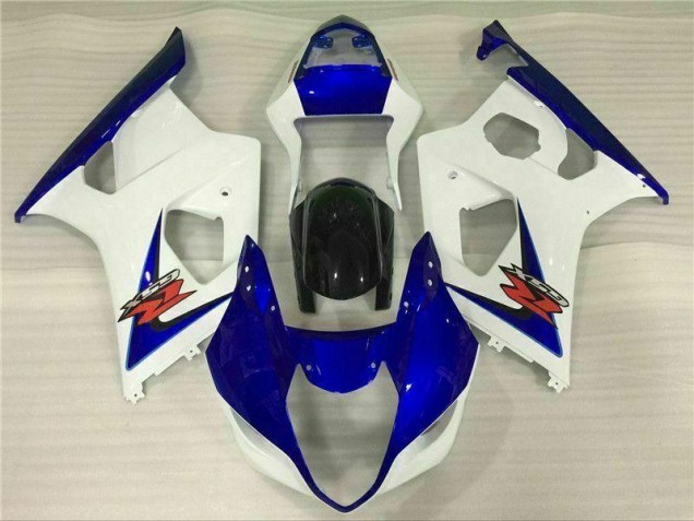 03-04 White Blue Suzuki GSXR 1000 Motorcycle Fairings 03-04 White Blue Suzuki GSXR 1000 Motorcycle Fairings