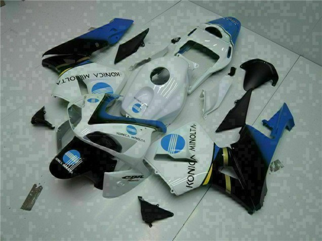 03-04 White Honda CBR600RR Motorcycle Fairing Kits & Plastic