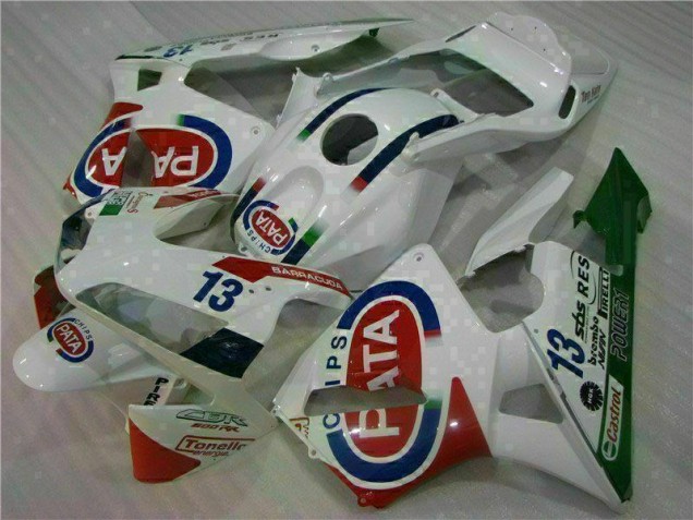 03-04 White Honda CBR600RR Motorcycle Fairing 03-04 White Honda CBR600RR Motorcycle Fairing