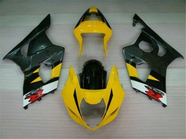 03-04 Yellow Black Suzuki GSXR 1000 Motorcycle Fairings