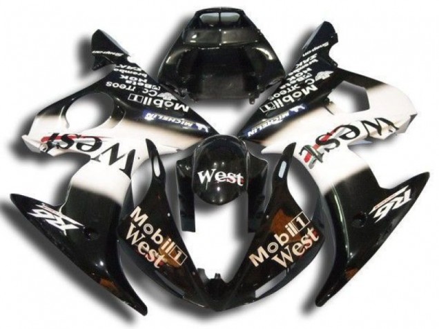 03-05 Black Mobil West Yamaha YZF R6 Motorcycle Fairings 03-05 Black Mobil West Yamaha YZF R6 Motorcycle Fairings