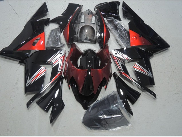 03-05 Black Red Kawasaki ZX10R Motorcycle Fairings 03-05 Black Red Kawasaki ZX10R Motorcycle Fairings