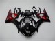 03-05 Black Red Yamaha YZF R6 Motorcycle Fairings 03-05 Black Red Yamaha YZF R6 Motorcycle Fairings