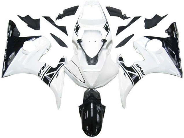 03-05 Black White Tribal Yamaha YZF R6 Motorcycle Fairings 03-05 Black White Tribal Yamaha YZF R6 Motorcycle Fairings