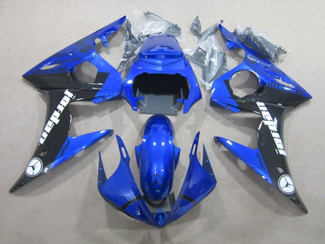 03-05 Blue Black Yamaha YZF R6 Motorcycle Bodywork 03-05 Blue Black Yamaha YZF R6 Motorcycle Bodywork