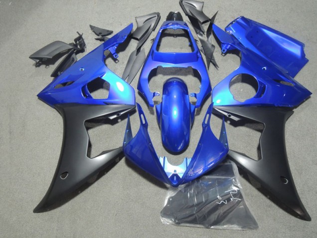 03-05 Blue Black Yamaha YZF R6 Motorcycle Fairing 03-05 Blue Black Yamaha YZF R6 Motorcycle Fairing