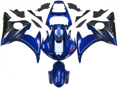 03-05 Blue Black Yamaha YZF R6 Motorcycle Fairings