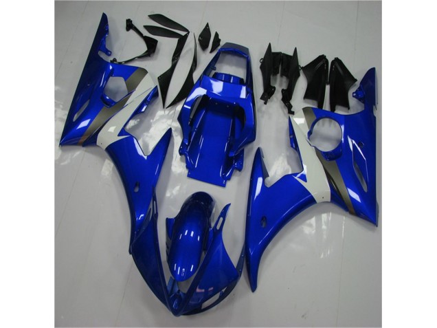 03-05 Blue White Yamaha YZF R6 Motorcycle Bodywork 03-05 Blue White Yamaha YZF R6 Motorcycle Bodywork