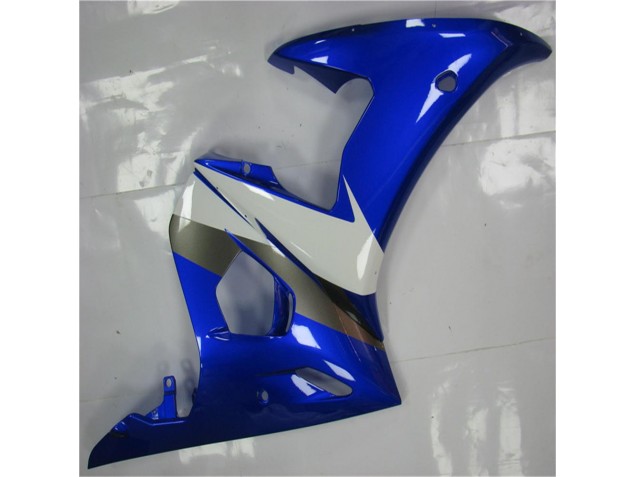 03-05 Blue White Yamaha YZF R6 Motorcycle Bodywork 03-05 Blue White Yamaha YZF R6 Motorcycle Bodywork