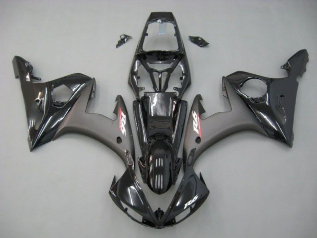 03-05 Contrast Black Yamaha YZF R6 Motorcycle Fairings 03-05 Contrast Black Yamaha YZF R6 Motorcycle Fairings