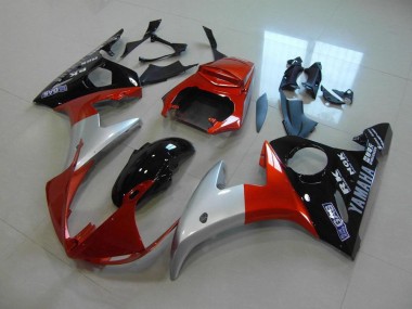 03-05 Orange Silver Black Yamaha YZF R6 Motorcycle Fairings