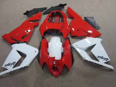 03-05 Red White Ninja Kawasaki ZX10R Motorcycle Fairings