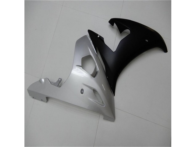 03-05 Silver Black Yamaha YZF R6 Motorcycle Fairings 03-05 Silver Black Yamaha YZF R6 Motorcycle Fairings