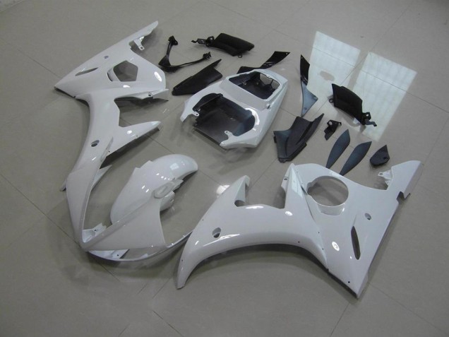 03-05 White No Decals Yamaha YZF R6 Motorcycle Fairings 03-05 White No Decals Yamaha YZF R6 Motorcycle Fairings