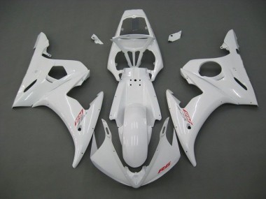 03-05 White Yamaha YZF R6 Motorcycle Fairings