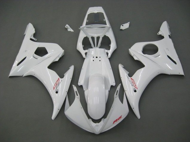 03-05 White Yamaha YZF R6 Motorcycle Fairings 03-05 White Yamaha YZF R6 Motorcycle Fairings