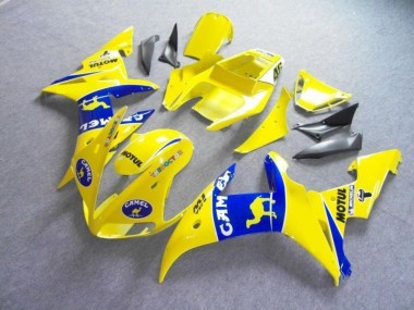 03-05 Yellow Blue Motul Camel Yamaha YZF R6 Motorcycle Fairings