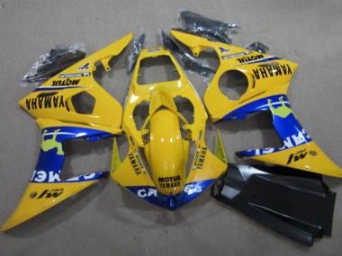 03-05 Yellow Motul Yamaha YZF R6 Motorcycle Fairings
