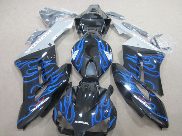 04-05 Black Blue Flame Honda CBR1000RR Motorcycle Fairings 04-05 Black Blue Flame Honda CBR1000RR Motorcycle Fairings