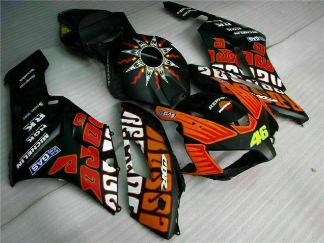 04-05 Black Orange Honda CBR1000RR Motorcycle Fairings 04-05 Black Orange Honda CBR1000RR Motorcycle Fairings