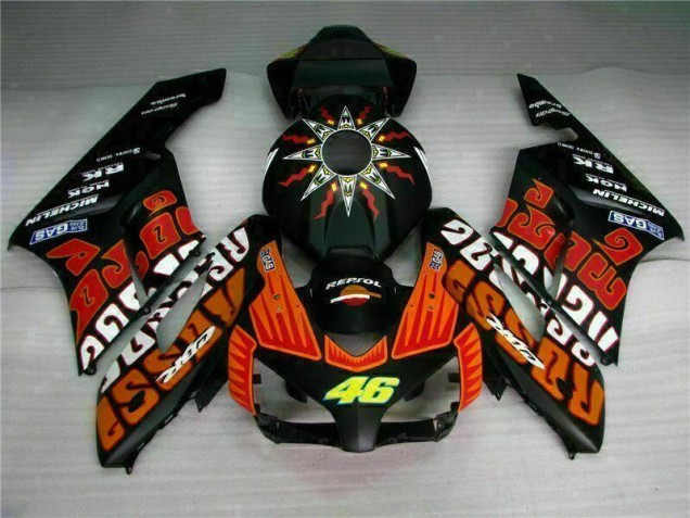 04-05 Black Orange Honda CBR1000RR Motorcycle Fairings 04-05 Black Orange Honda CBR1000RR Motorcycle Fairings