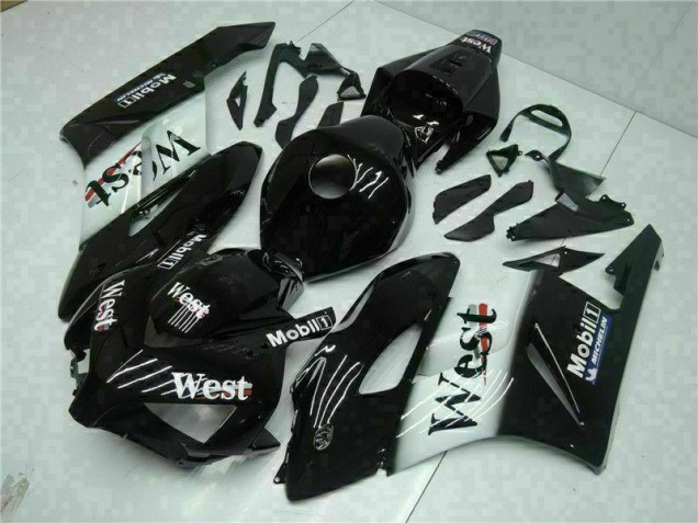 04-05 Black West Honda CBR1000RR Motorcycle Fairings 04-05 Black West Honda CBR1000RR Motorcycle Fairings