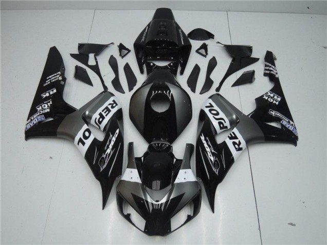 04-05 Grey Black Repsol Honda CBR1000RR Motorcycle Fairing 04-05 Grey Black Repsol Honda CBR1000RR Motorcycle Fairing
