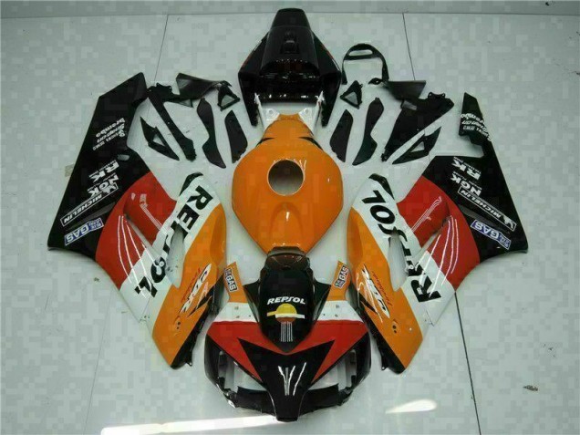 04-05 Orange Black Repsol Honda CBR1000RR Motorcycle Fairings