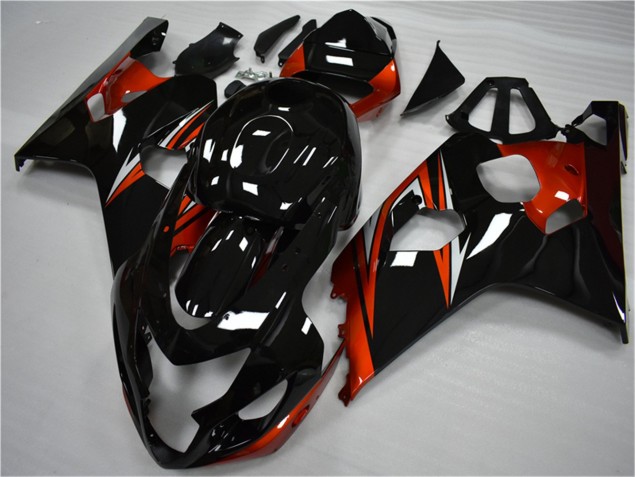 04-05 Orange Black Suzuki GSXR 600/750 Motorcycle Fairing 04-05 Orange Black Suzuki GSXR 600/750 Motorcycle Fairing