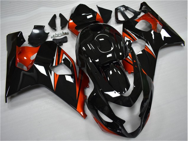04-05 Orange Black Suzuki GSXR 600/750 Motorcycle Fairing 04-05 Orange Black Suzuki GSXR 600/750 Motorcycle Fairing