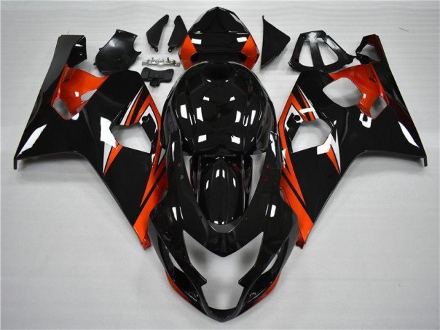 04-05 Orange Black Suzuki GSXR 600/750 Motorcycle Fairing 04-05 Orange Black Suzuki GSXR 600/750 Motorcycle Fairing