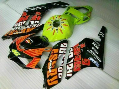 04-05 Orange Green Honda CBR1000RR Motorcycle Fairings
