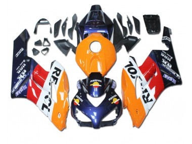 04-05 Orange Red Blue Repsol Honda CBR1000RR Motorcycle Fairings