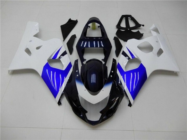 04-05 White Blue Suzuki GSXR 600/750 Motorcycle Fairings