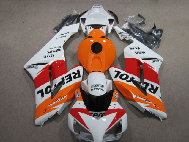 04-05 White Orange Repsol Honda CBR1000RR Motorcycle Fairings