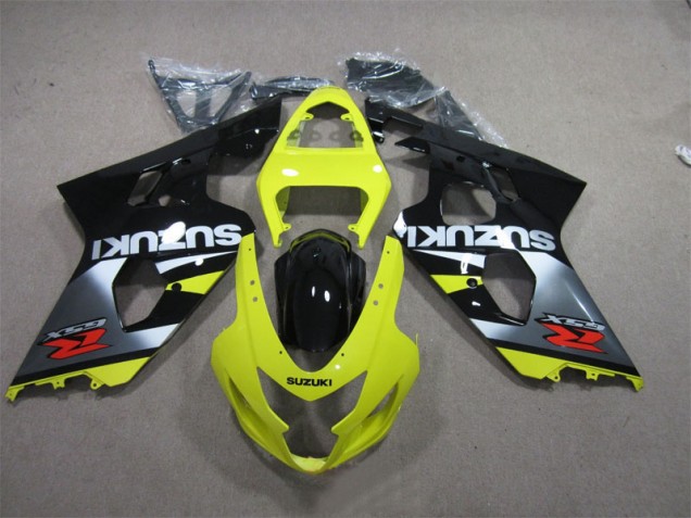 04-05 Yellow Black Suzuki GSXR 600 Motorcycle Fairings 04-05 Yellow Black Suzuki GSXR 600 Motorcycle Fairings