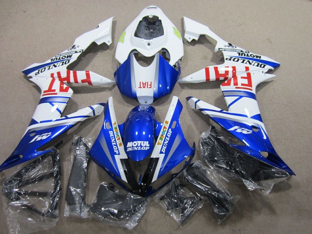 04-06 Blue White Motul Fiat Yamaha YZF R1 Motorcycle Fairings