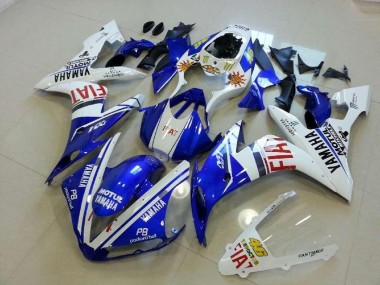 04-06 Blue White Red Yamaha YZF R1 Motorcycle Fairings