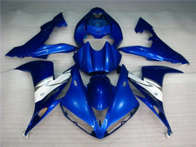 04-06 Blue White Yamaha YZF R1 Motorcycle Fairing 04-06 Blue White Yamaha YZF R1 Motorcycle Fairing