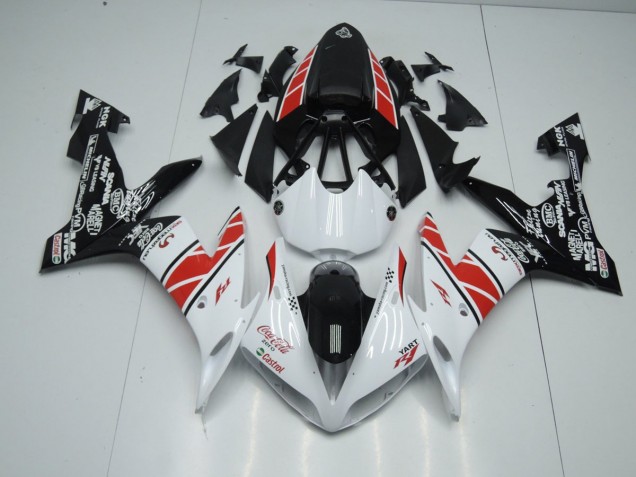 04-06 White Black Stickers Yamaha YZF R1 Motorcycle Fairings 04-06 White Black Stickers Yamaha YZF R1 Motorcycle Fairings