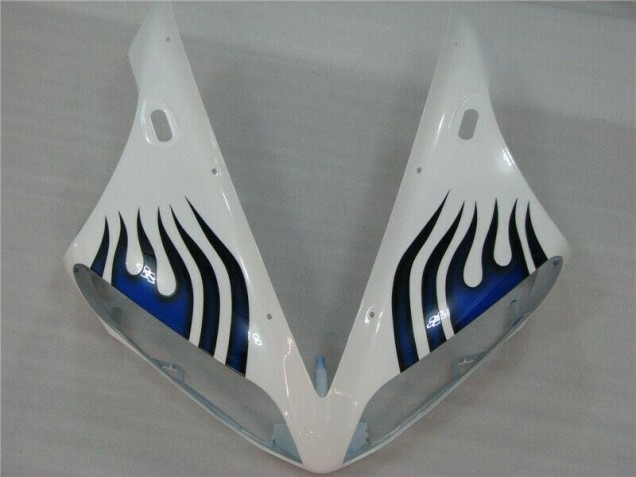 04-06 White Blue Flame Yamaha YZF R1 Motorcycle Fairings 04-06 White Blue Flame Yamaha YZF R1 Motorcycle Fairings