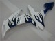 04-06 White Blue Flame Yamaha YZF R1 Motorcycle Fairings 04-06 White Blue Flame Yamaha YZF R1 Motorcycle Fairings