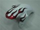 04-06 White Red Flame Yamaha YZF R1 Motorcycle Fairings 04-06 White Red Flame Yamaha YZF R1 Motorcycle Fairings