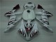 04-06 White Red Flame Yamaha YZF R1 Motorcycle Fairings 04-06 White Red Flame Yamaha YZF R1 Motorcycle Fairings