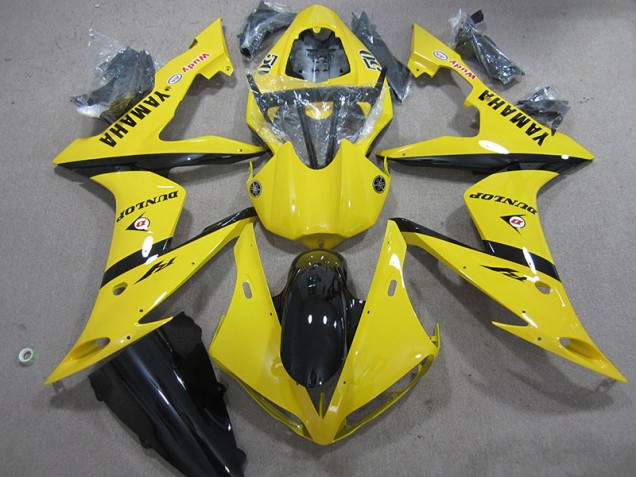 04-06 Yellow Dunlop Yamaha YZF R1 Motorcycle Fairings 04-06 Yellow Dunlop Yamaha YZF R1 Motorcycle Fairings