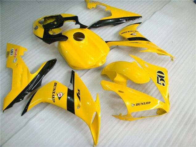 04-06 Yellow Yamaha YZF R1 Motorcycle Fairings 04-06 Yellow Yamaha YZF R1 Motorcycle Fairings