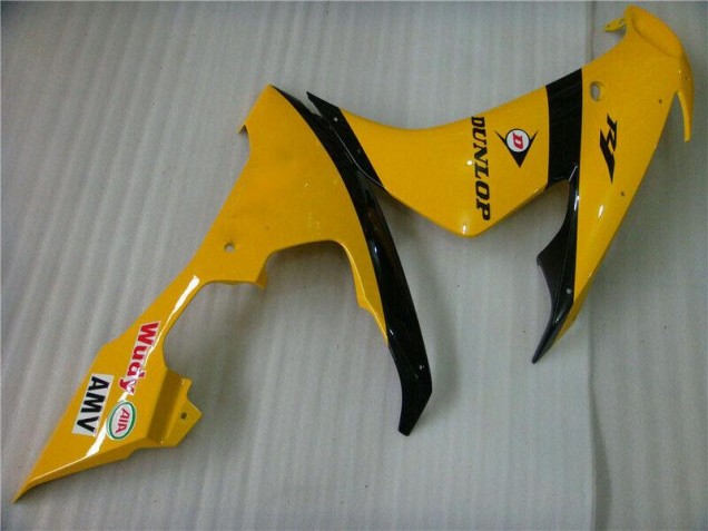 04-06 Yellow Yamaha YZF R1 Motorcycle Fairings 04-06 Yellow Yamaha YZF R1 Motorcycle Fairings