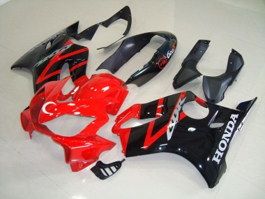 04-07 Black Red Honda CBR600 F4i Motorcycle Fairing